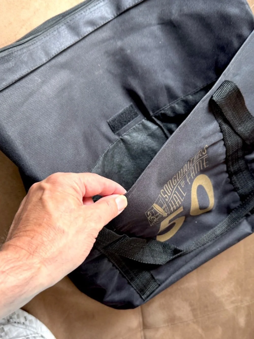 Songwriters Hall of Fame 50th Anniversary Black Tote Bag – 2019 – Rare